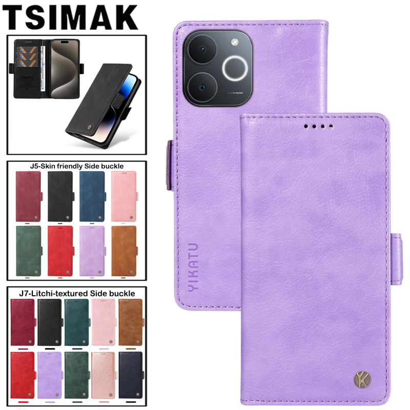 Realme Note 50 - Leather Phone Case For Realme Note