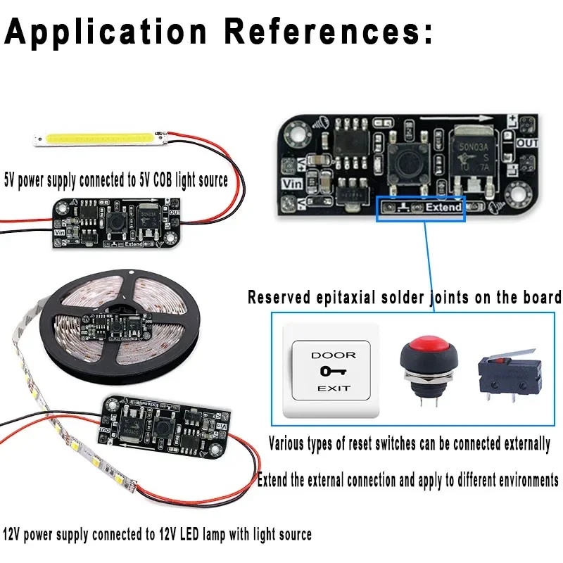 Electronics & Gadgets Starting With T - Micro Button Dimming Board Key Module
