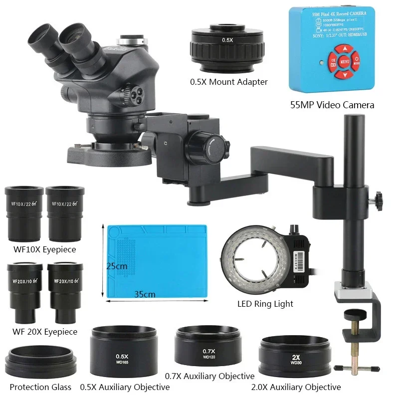 3.5X-200X Zoom Stereo Trinocul - Digital Magnifier Reading 评论和价格