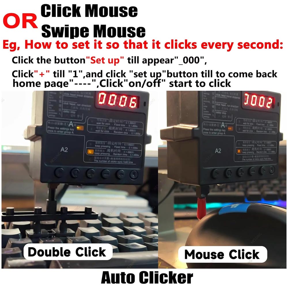 (ABC) Physical Click Auto Keyb - Auto Mouse Mover 评论和价格