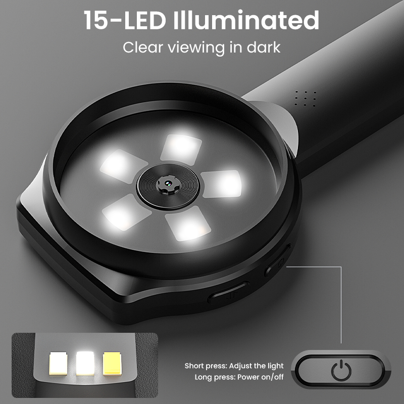 2.8IN Screen HD Digital Micros - Digital Magnifier Reading 评论和价格