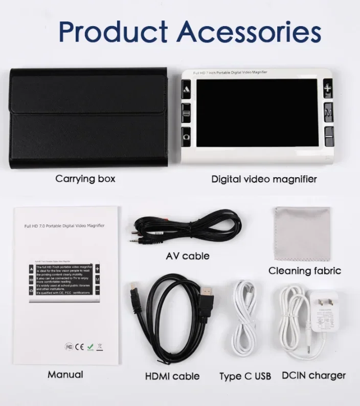 NEW 2-32X Portable Electronic  - Digital Magnifier Reading 评论和价格