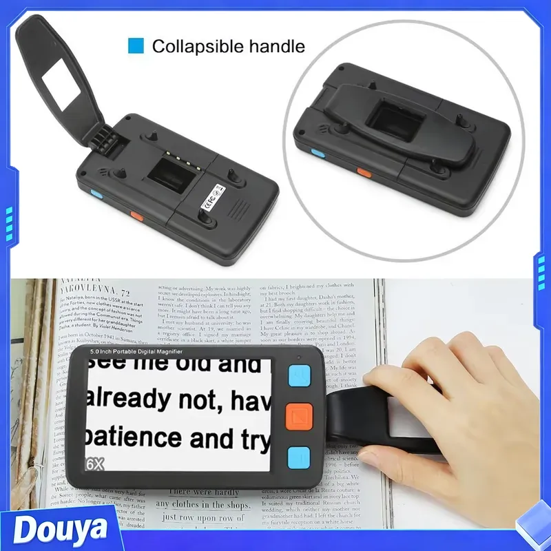 Hongda Portable Plastic 5 Inch - Digital Magnifier Reading 评论和价格